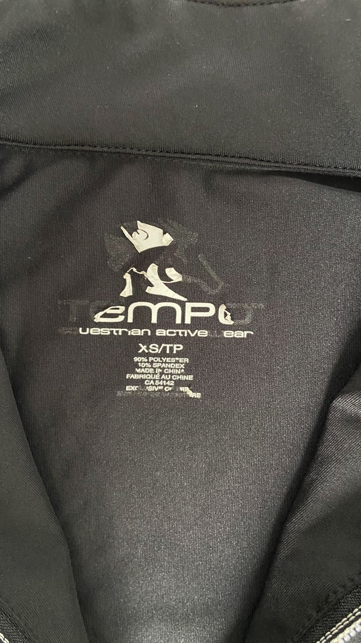 Tempo Equestrian Belize Sun Shirt - Black - Women's XS