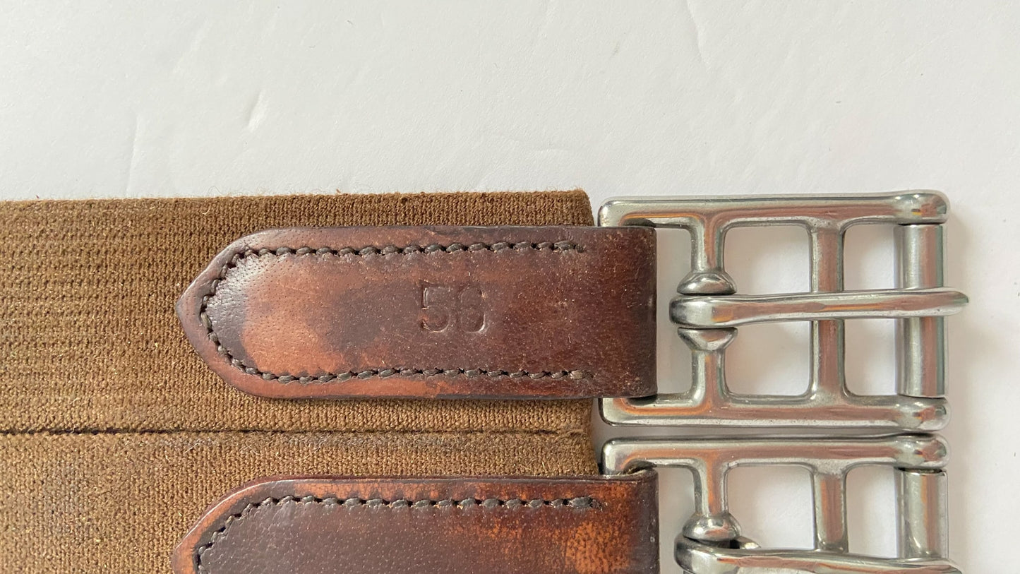 Total Saddle Fit StretchTec Shoulder Relief Girth - Brown - 56"