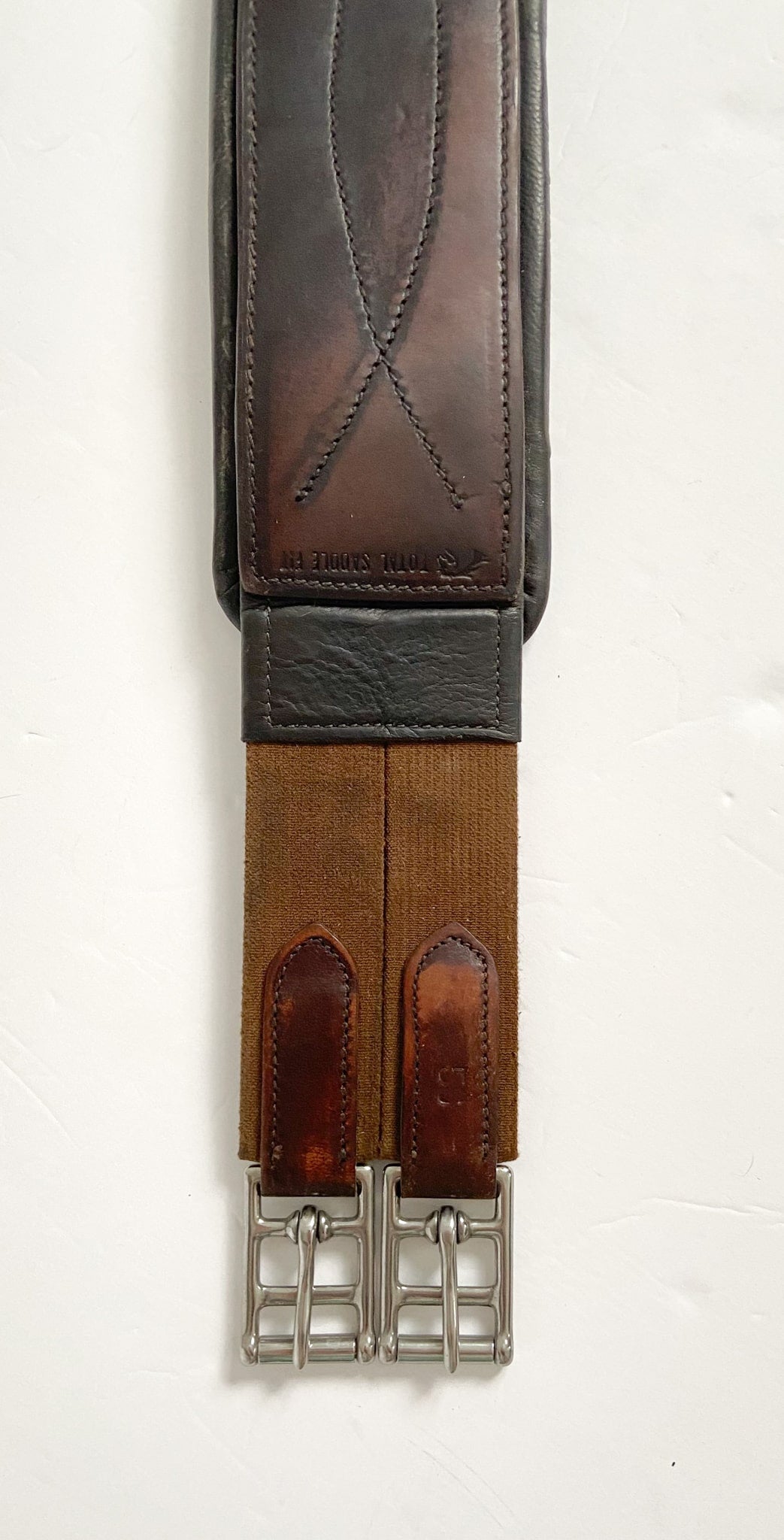 Total Saddle Fit StretchTec Shoulder Relief Girth - Brown - 56"