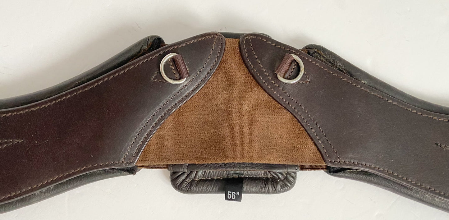 Total Saddle Fit StretchTec Shoulder Relief Girth - Brown - 56"
