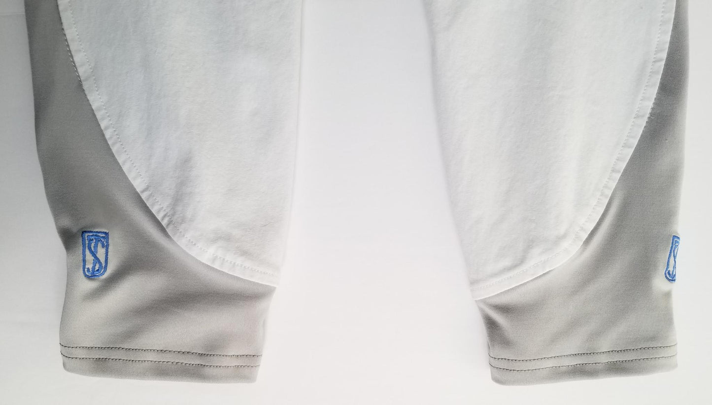 Tredstep Symphony No. 2 Azzua Silicone Knee Patch Breeches - White - Women's 24R