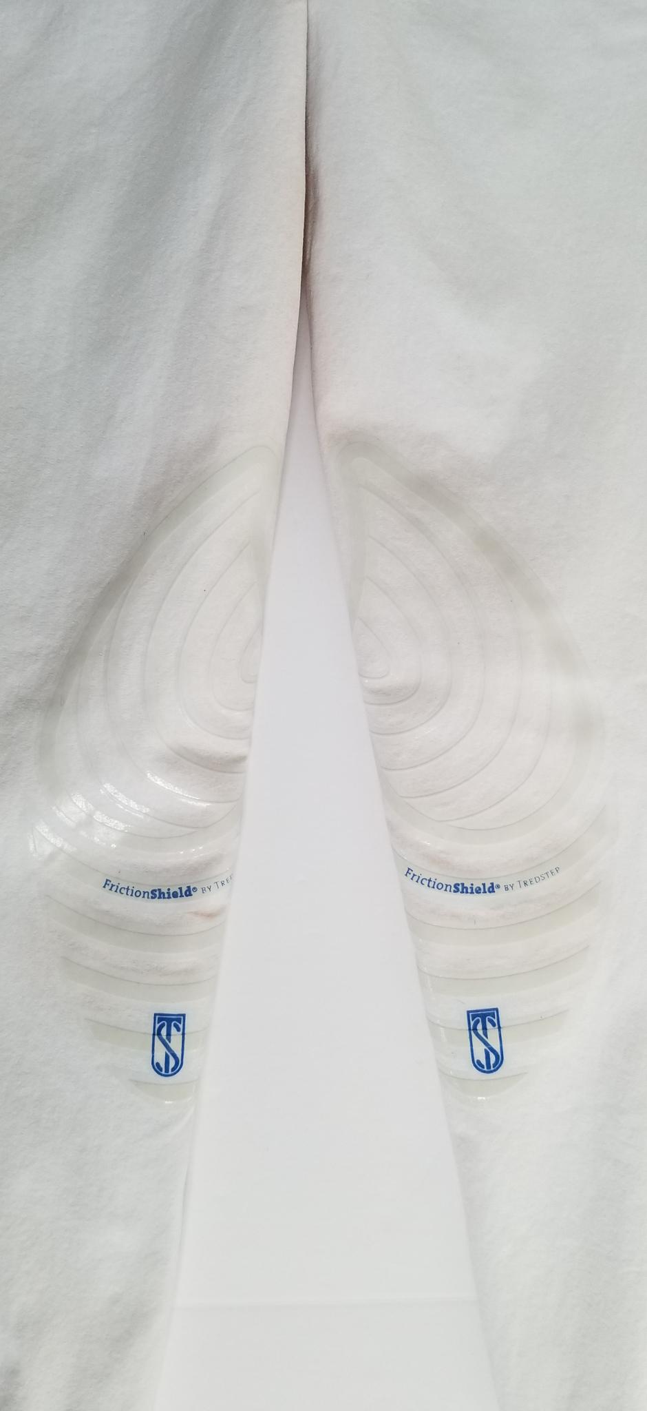 Tredstep Symphony No. 2 Azzua Silicone Knee Patch Breeches - White - Women's 24R