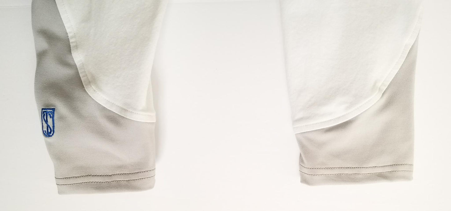 Tredstep Symphony No. 2 Azzura Silicone Knee Patch Breeches - White - Women's 24R