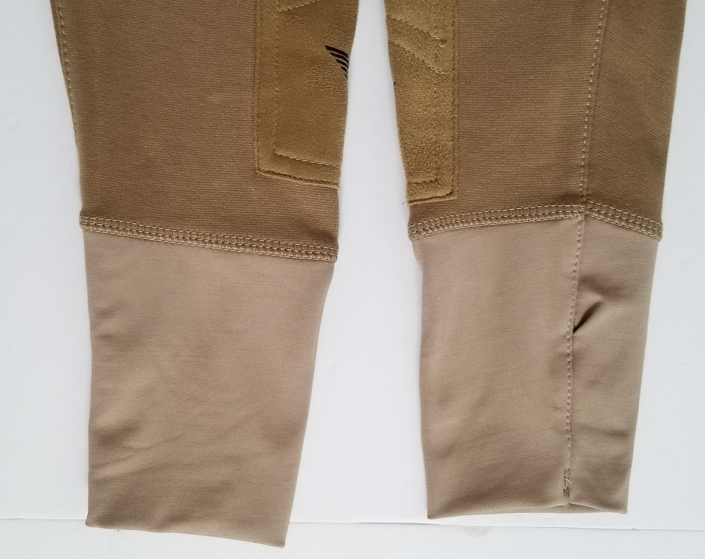 TuffRider Children's Starter Lowrise Pull-On Knee Patch Breeches - Tan - Youth 6