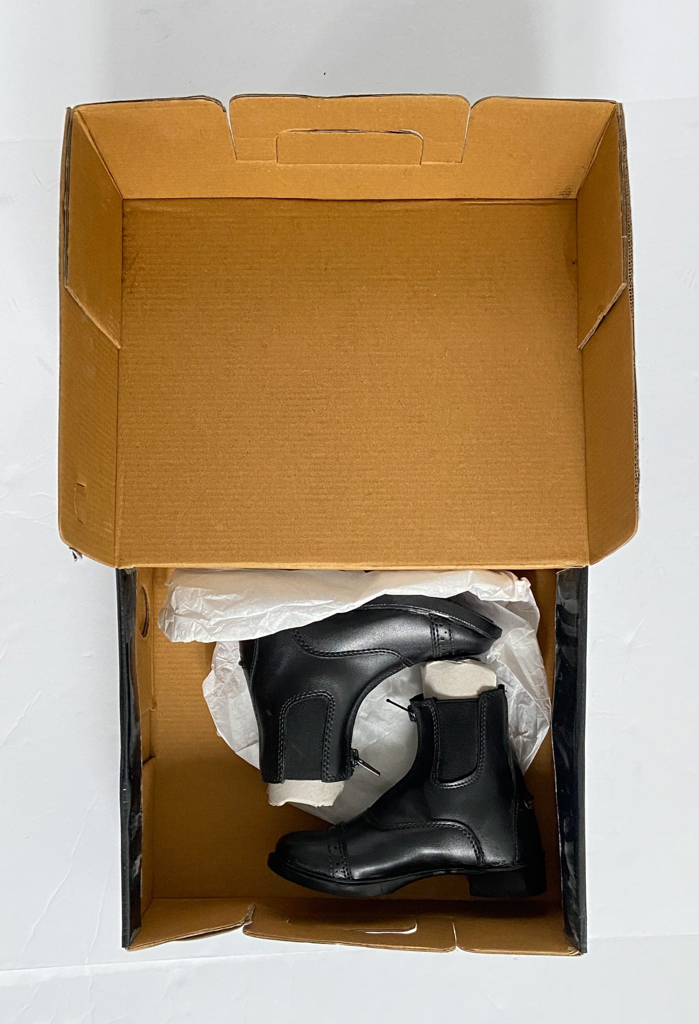 TuffRider Starter Paddock Boots - Black - Youth 8