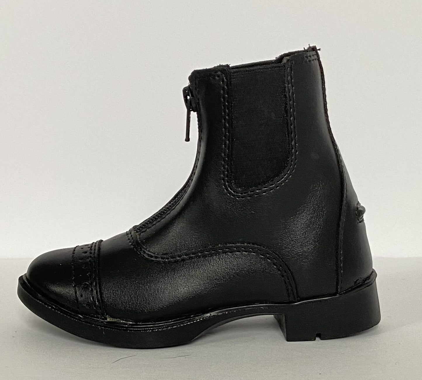 TuffRider Starter Paddock Boots - Black - Youth 8