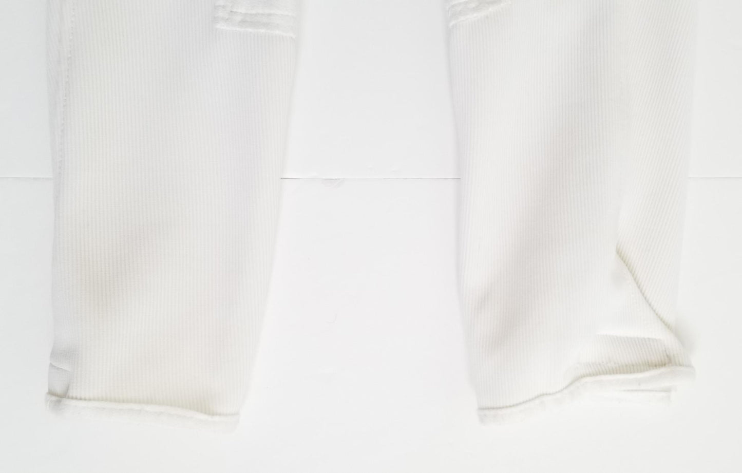 TuffRider Ribbed Knee Patch Breeches - White - Youth 14