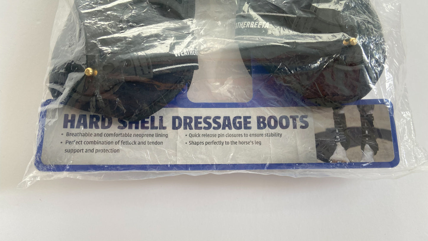 Weatherbeeta Hard Shell Dressage Boots - Black - Full