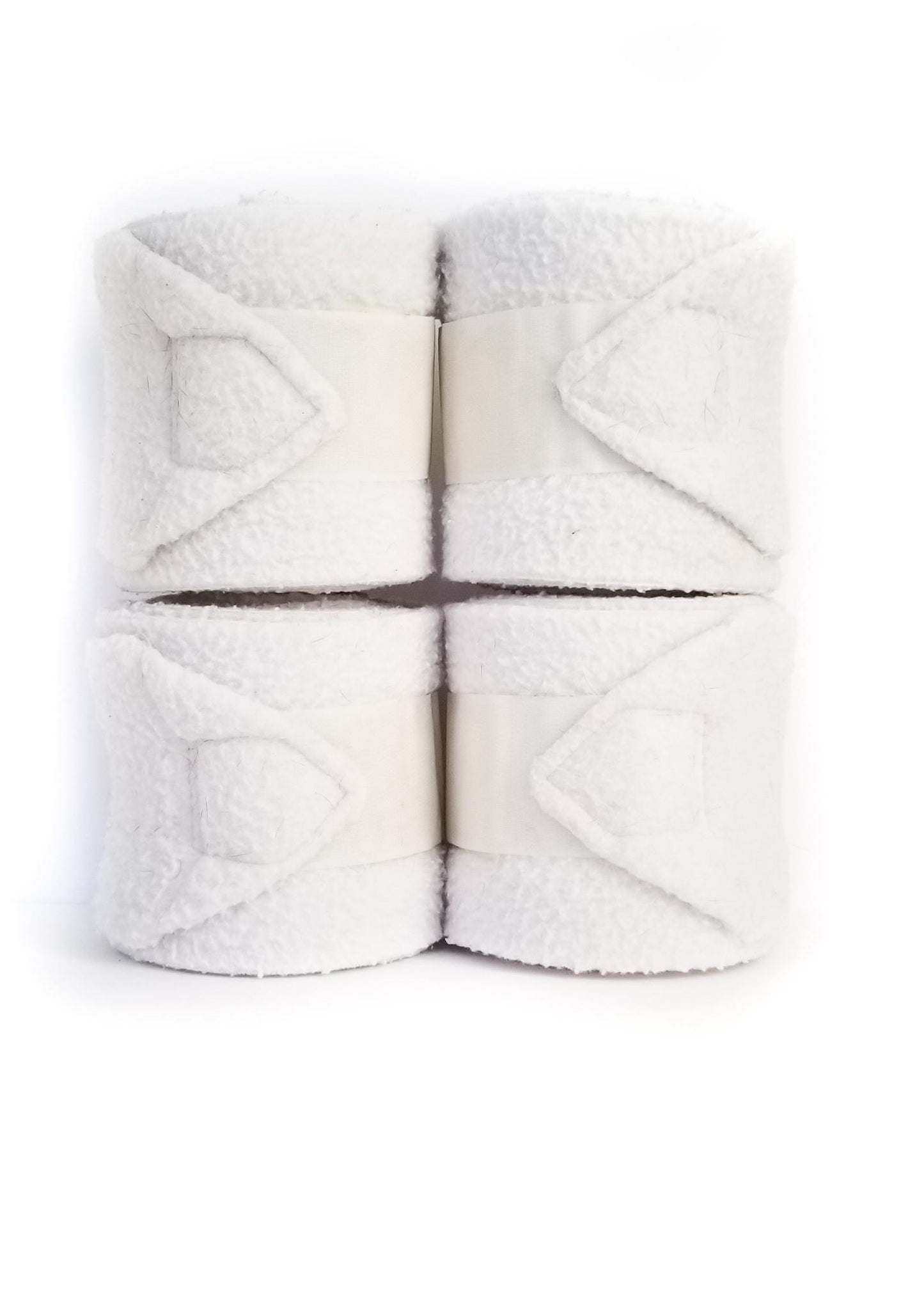 Fleece Polos (Set of 4) - White - Horse