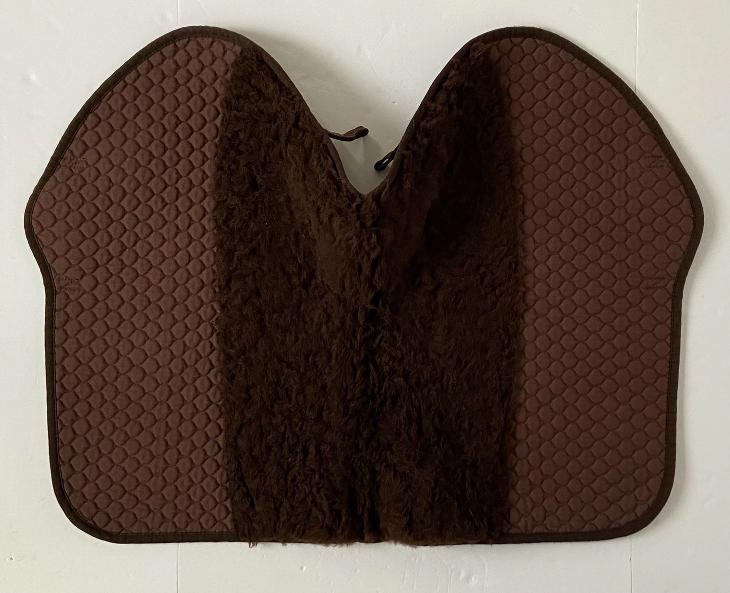 Nuumed HiWither Wool Close Contact Saddle Pad - Brown - Medium (16" - 17")