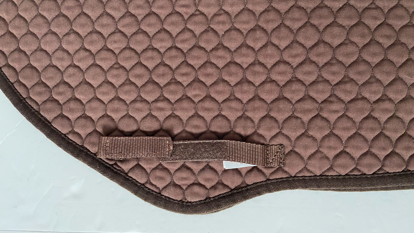 Nuumed HiWither Wool Close Contact Saddle Pad - Brown - Medium (16" - 17")