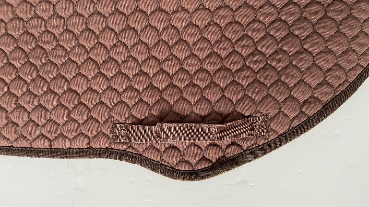 Nuumed HiWither Wool Close Contact Saddle Pad - Brown - Medium (16" - 17")