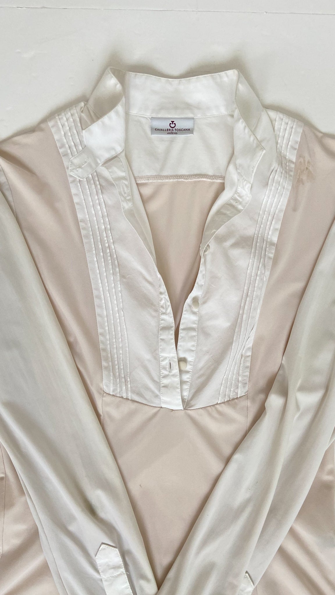 Cavalleria Toscana Competition Shirt - Blush/White - Women's XS