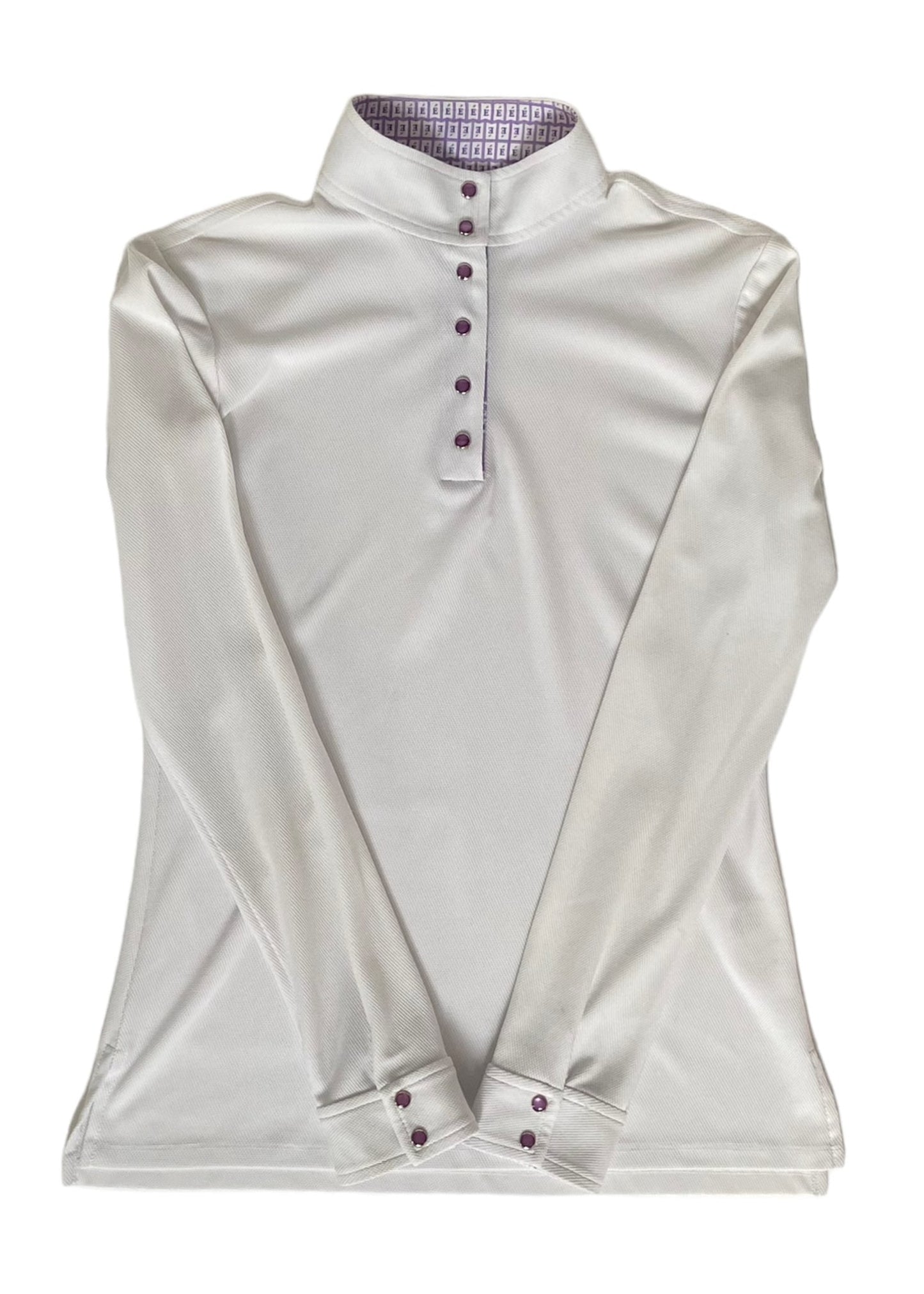 ECE Equestrian Short Sleeve Show Shirt - White - Medium