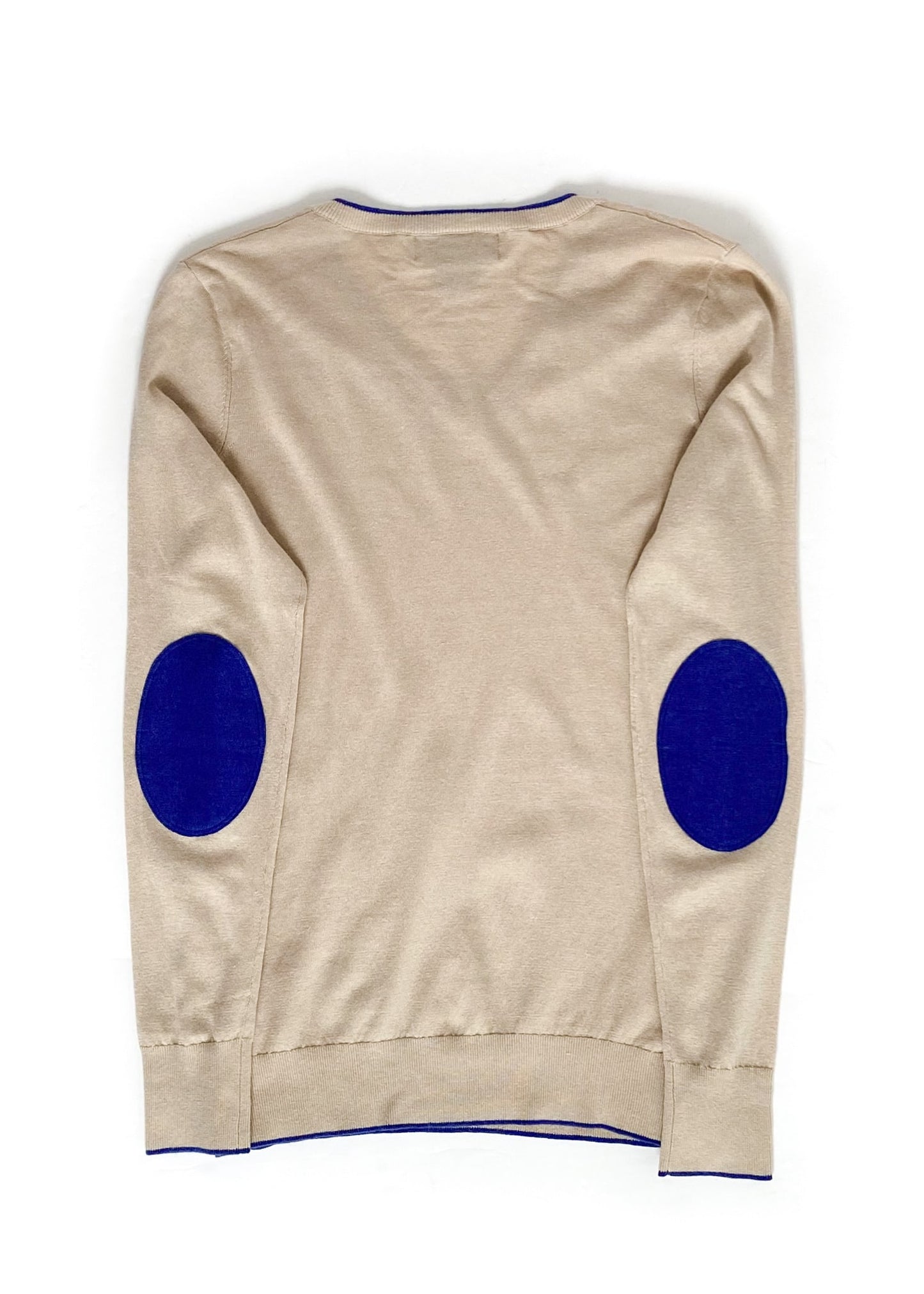 Essex Classics Trey V-Neck Sweater - Large - Oatmeal