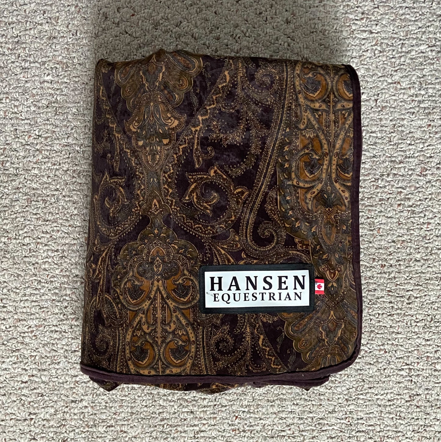 Hansen Equestrian Lush Velvet Quarter Sheet - Brown - Large