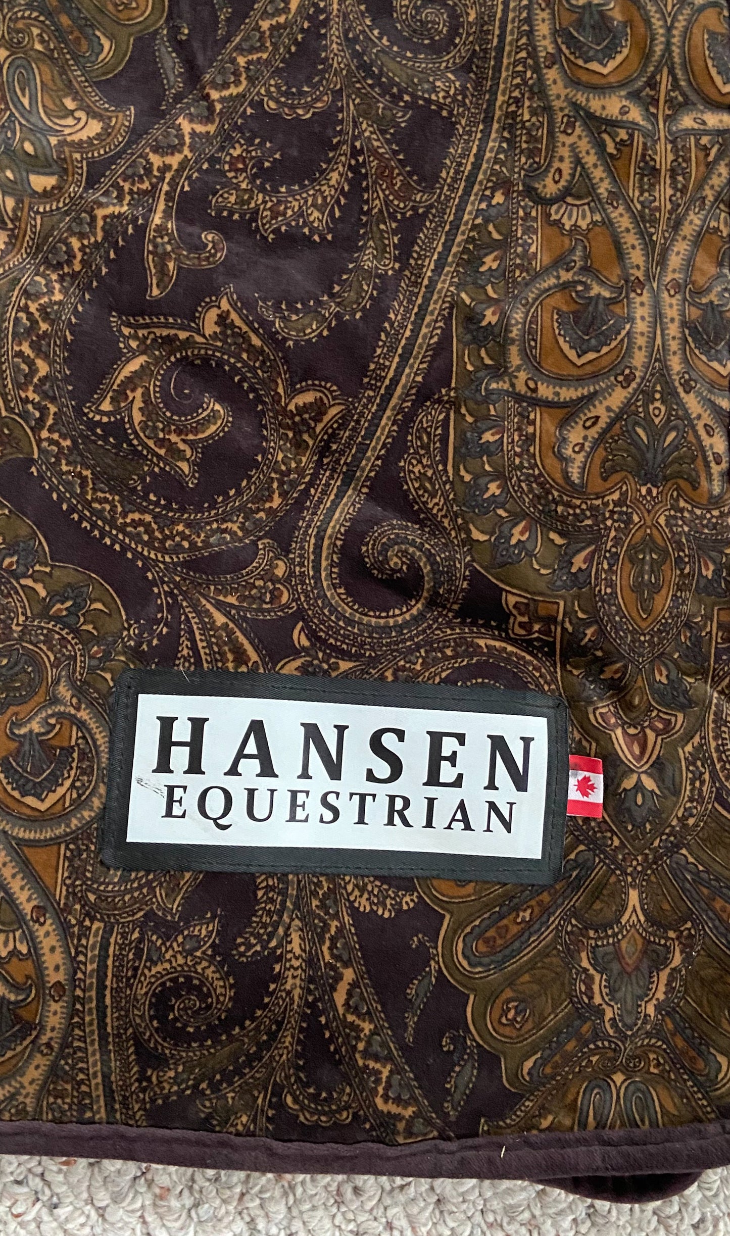 Hansen Equestrian Lush Velvet Quarter Sheet - Brown - Large