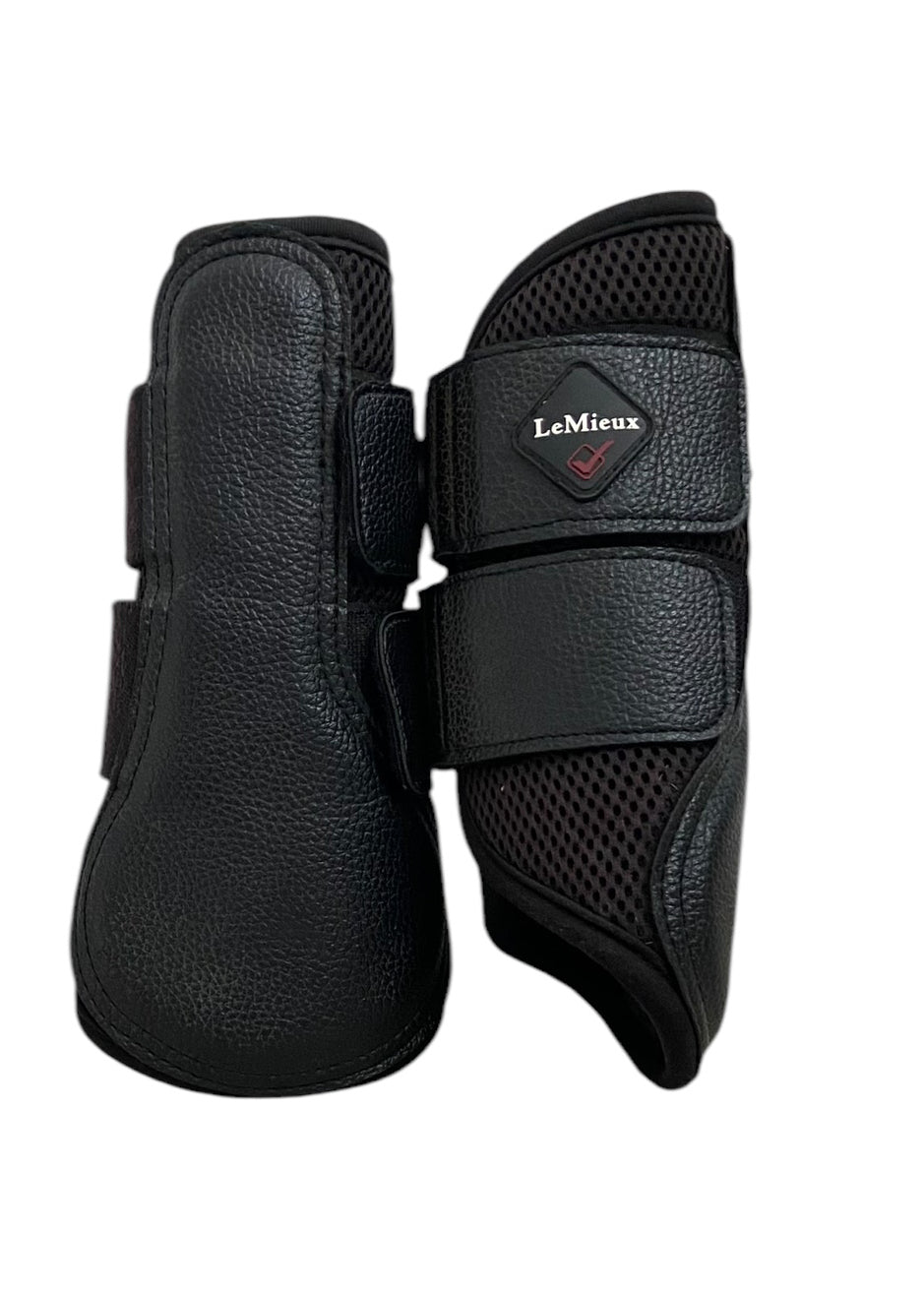 Lemieux Mesh Brushing Boots - Black - Medium