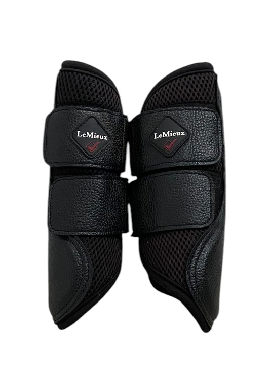 Lemieux Mesh Brushing Boots - Black - Medium