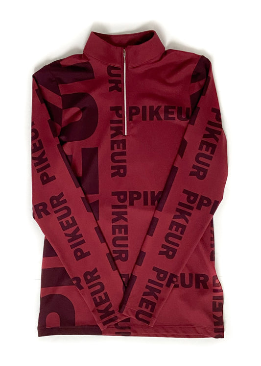 Pikeur Ennie Quarter Zip Long Sleeve - Red - XS