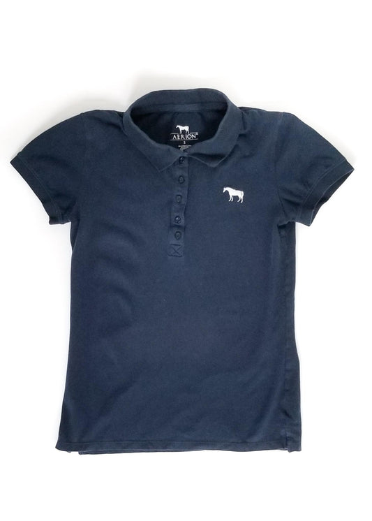 Aerion Pique Polo Shirt - Navy - Women's Small