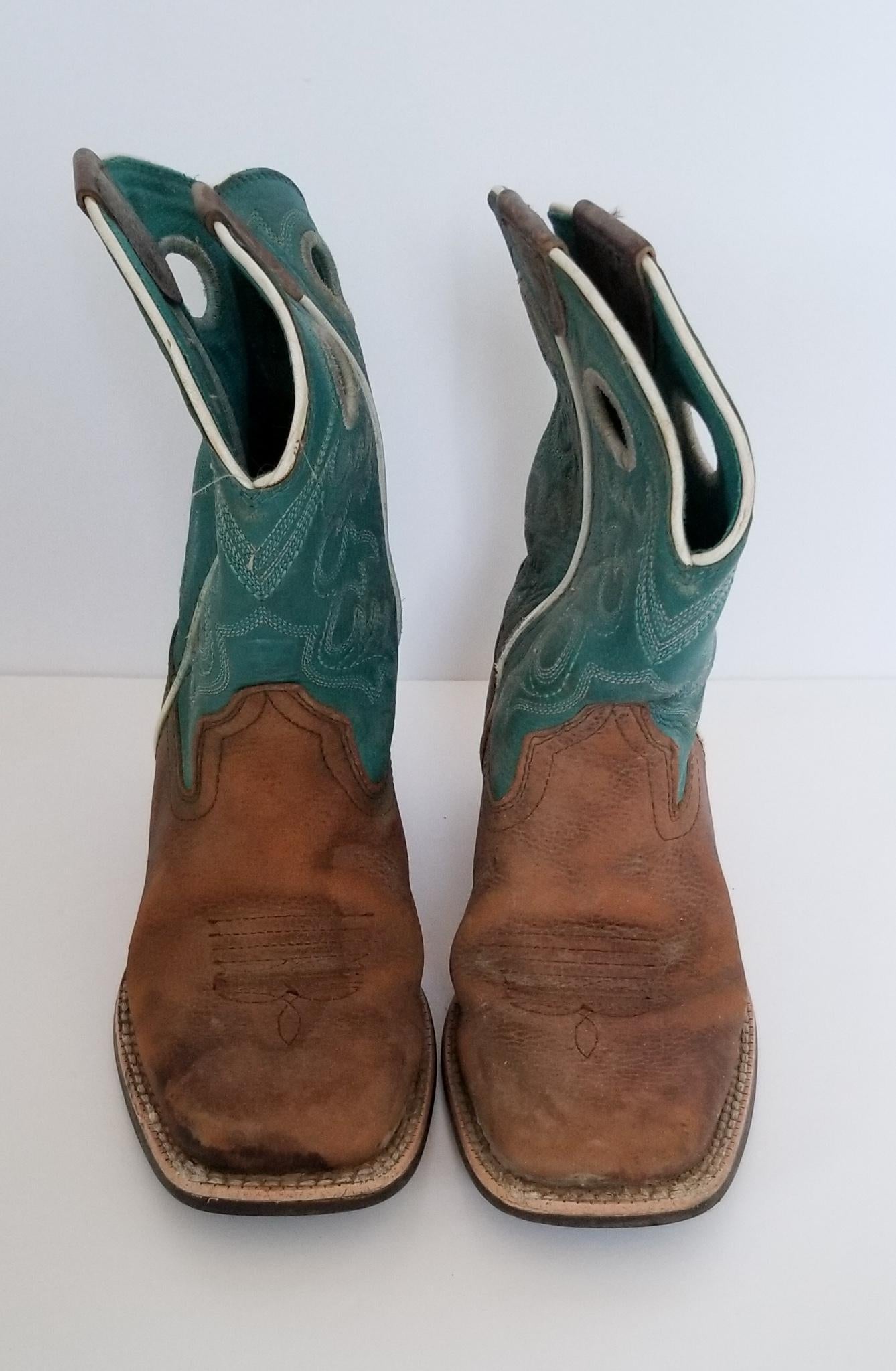 Ariat Blue Cowboy Boots - Brown - Youth 12