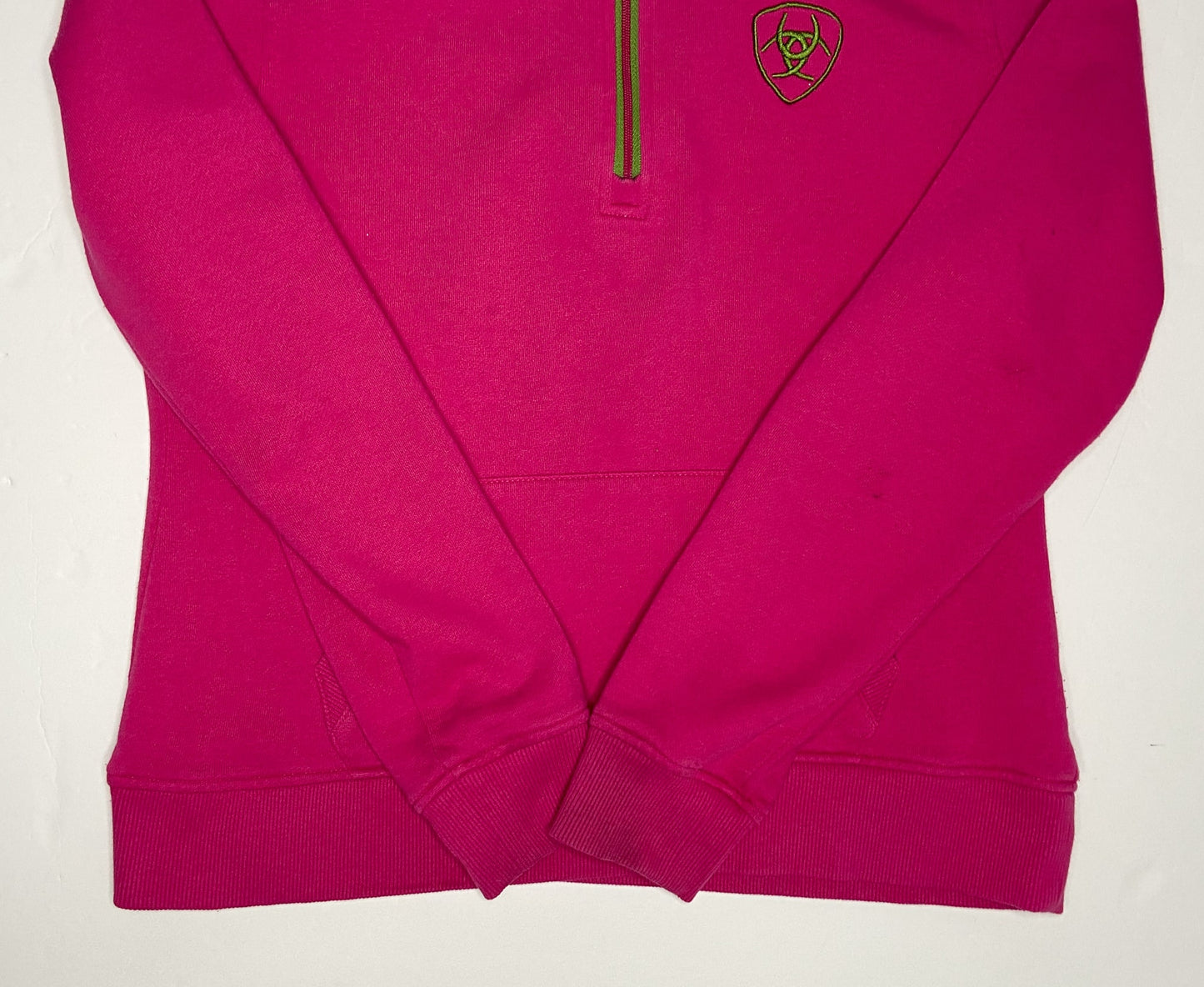 Ariat Quarter Zip Sweater - Pink - Youth XL
