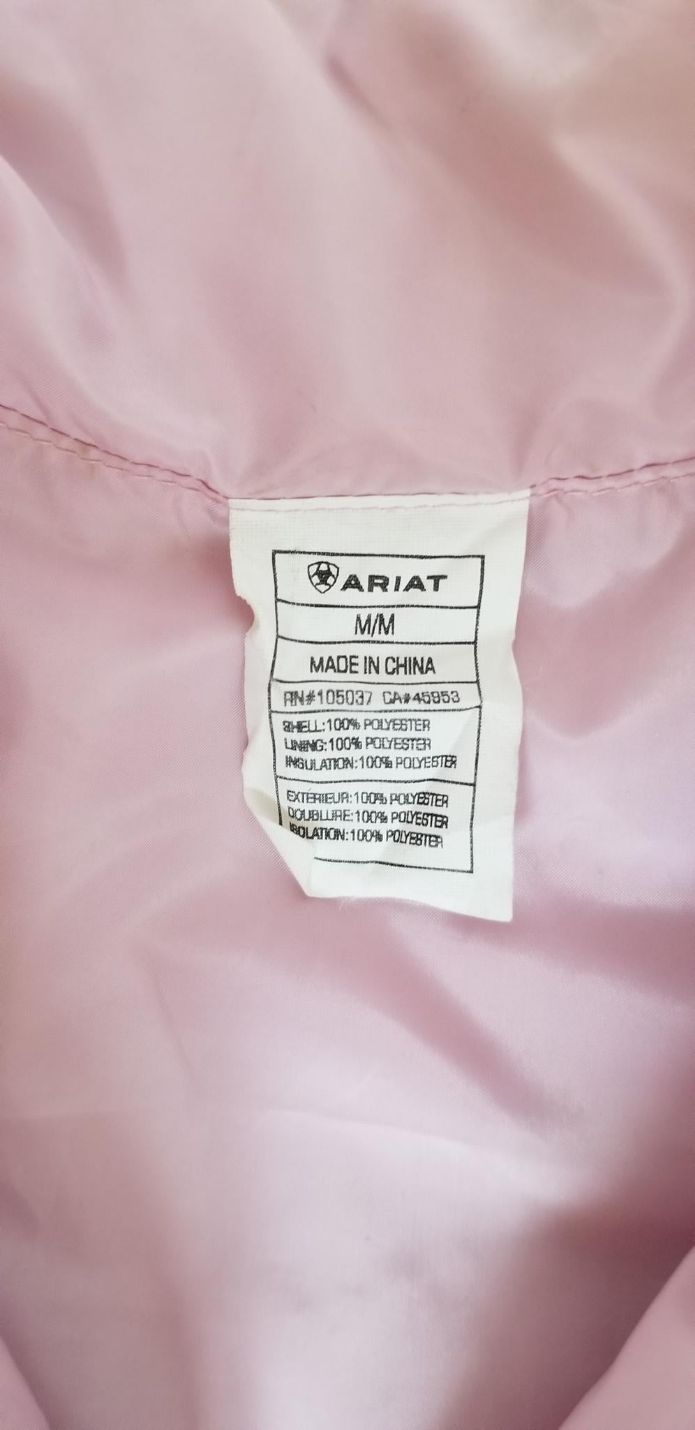 Ariat Kids Reversible Vest - Pink - Youth Medium