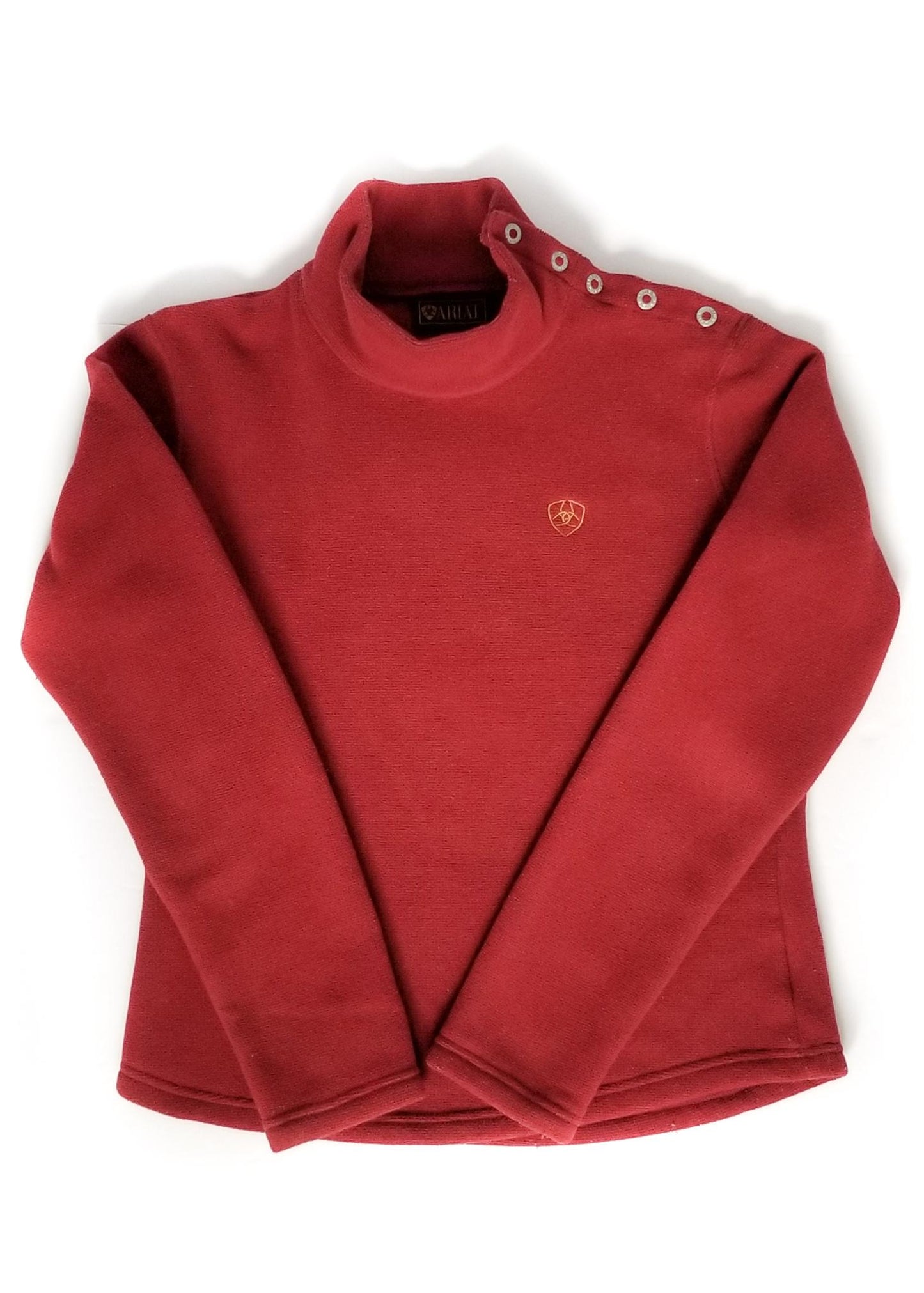 Ariat Fleece Turtleneck Sweater - Red - Small