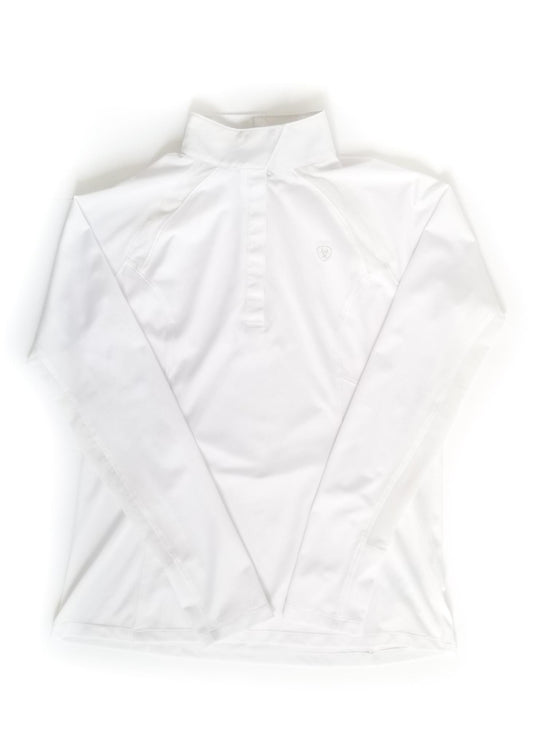 Ariat Sunstopper 2.0 Ladies Long Sleeve Show Shirt - White - Medium