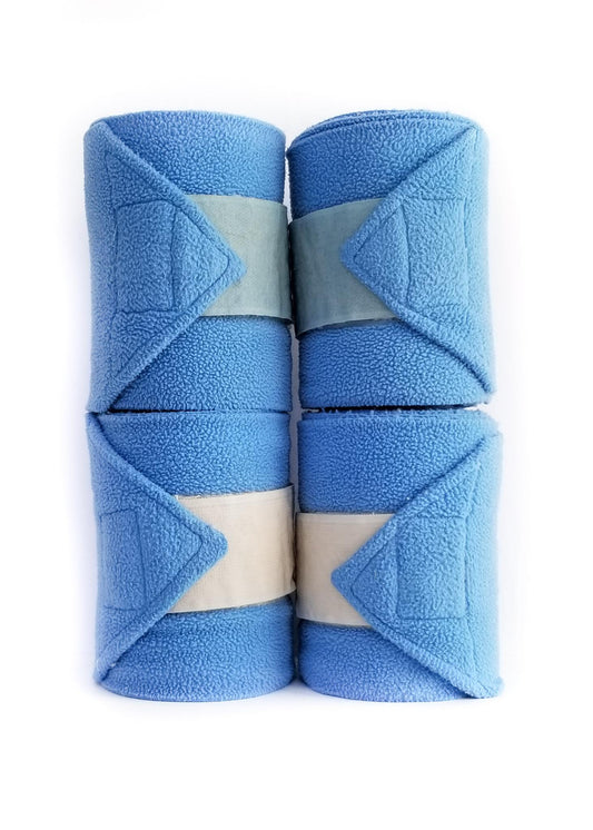 Fleece Polos (Set of 4) - Baby Blue - Horse