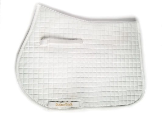 Back on Track Jumping Saddle Pad - White - Full