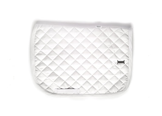 Basics Equestrian Maya Saddle Pad - White - Full