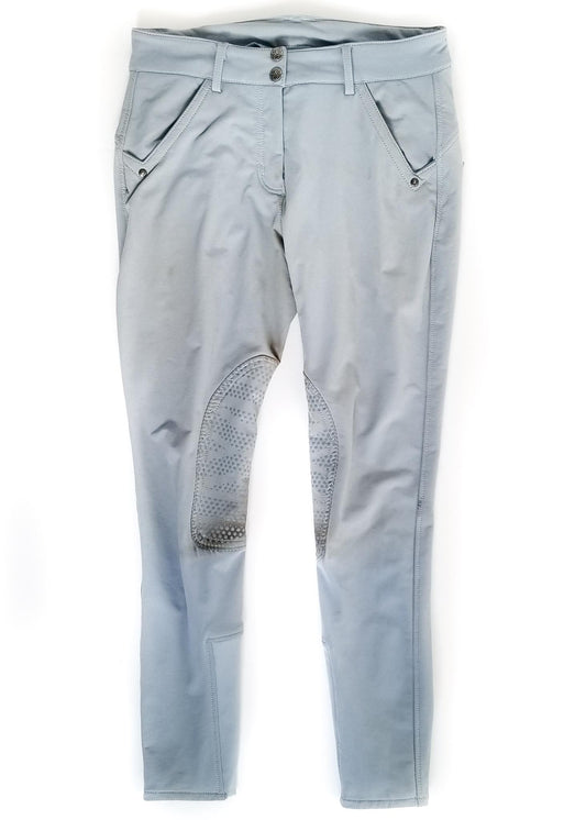 Elation Silicone Knee Patch Breeches - Light Blue - Women's 28R