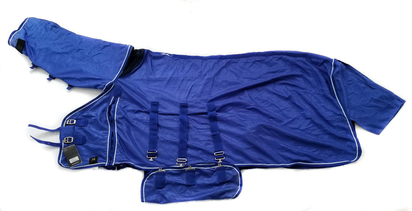 Shedrow Extend-A-Neck Fly Sheet - Royal Blue - 74"