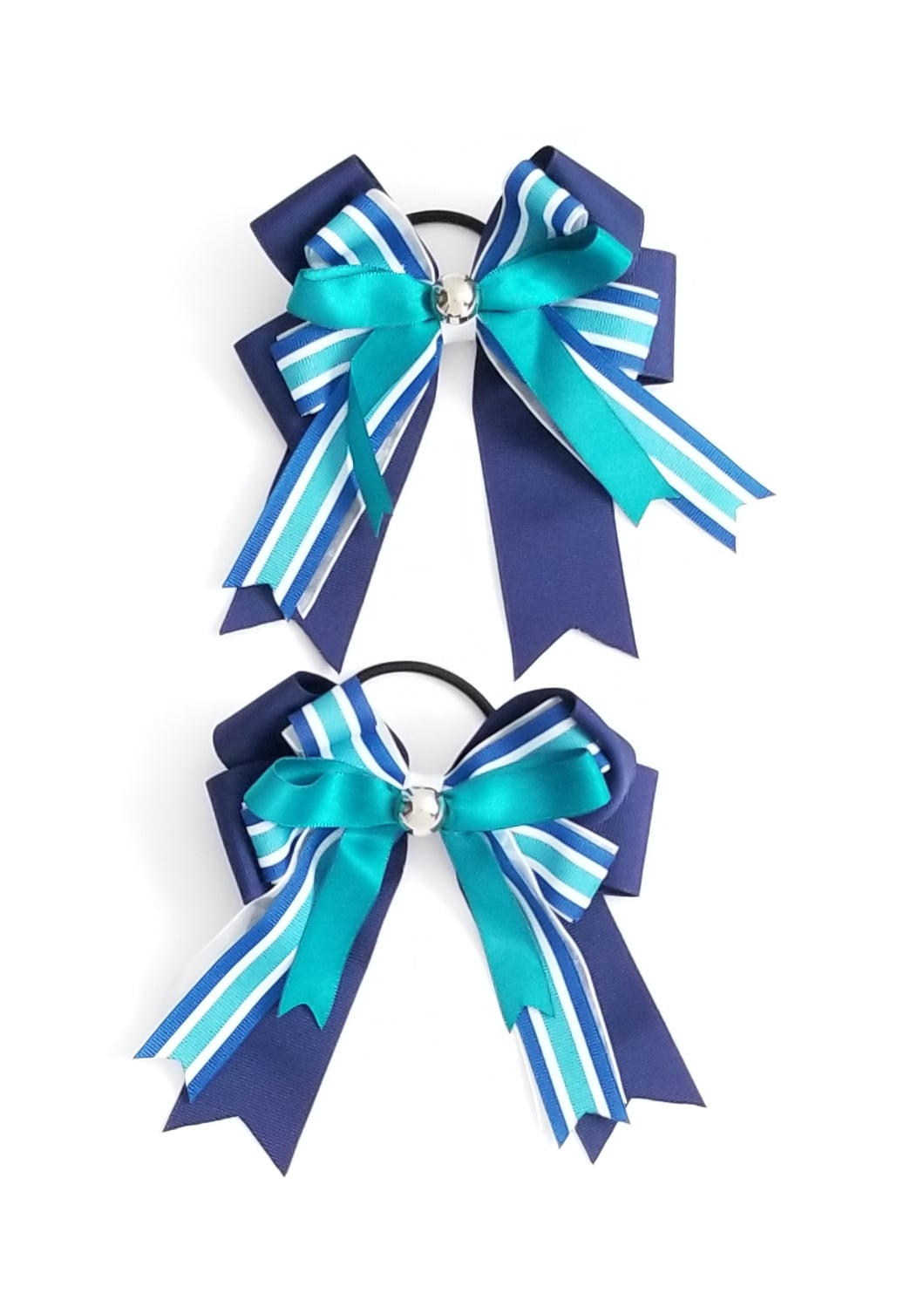 Show Bows - Navy & Teal