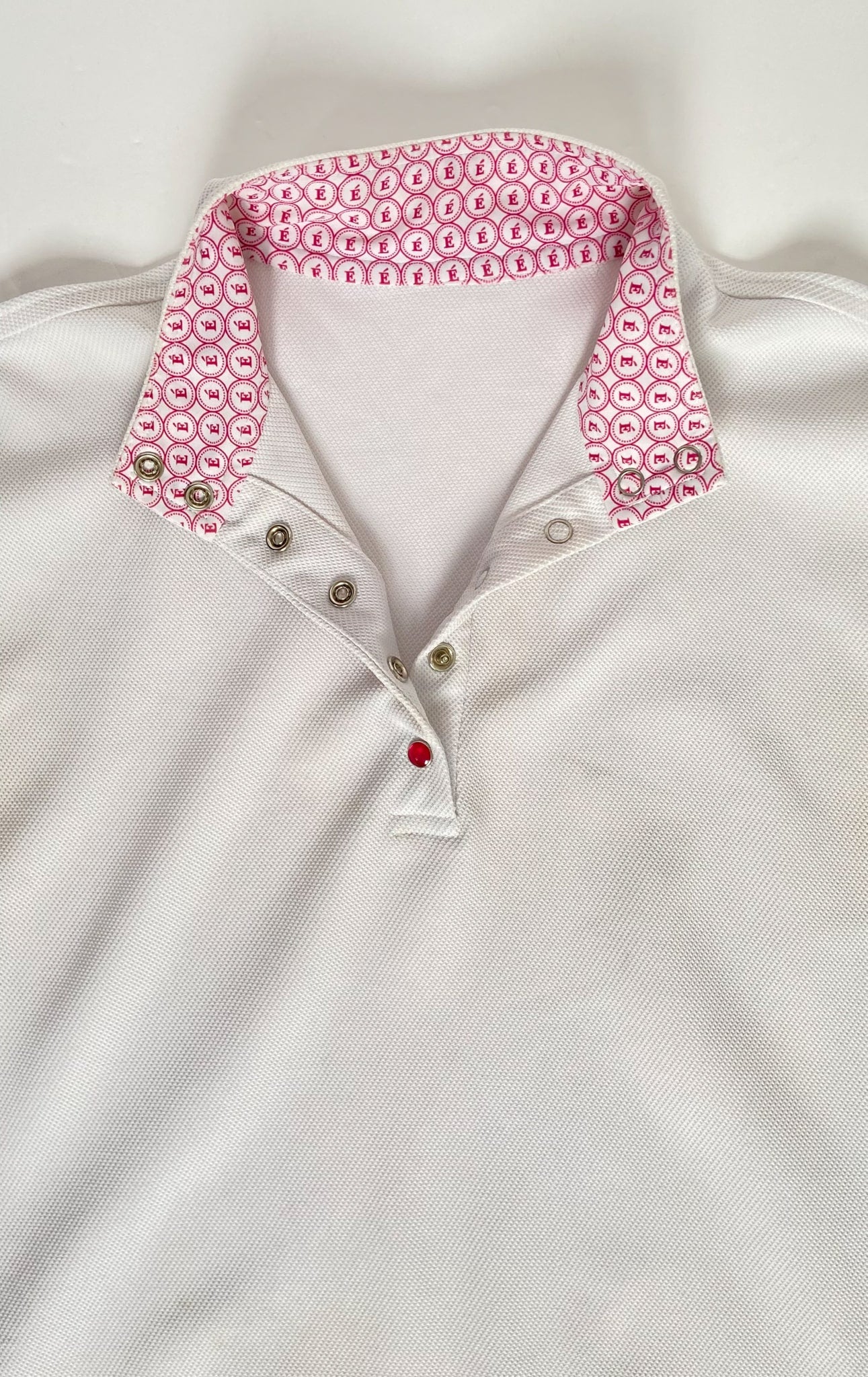 Ece Equestrian Co Sangria Cap Sleeve Competition Shirt - White - Women's Medium