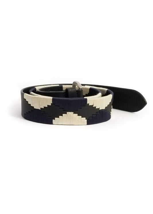 Equestrian Fashion Outfitters Polo Belt - Black/Navy - One Size