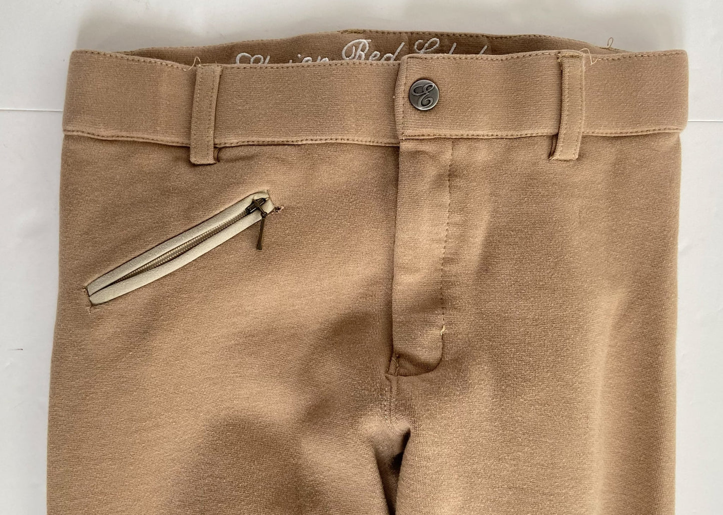 Elation Red Label Pull On Breeches - Tan - Youth 14