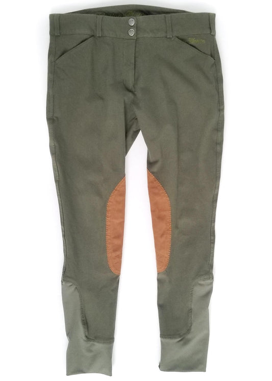 Elation Platinum Chelsea Breeches - Olive - Women's 30R
