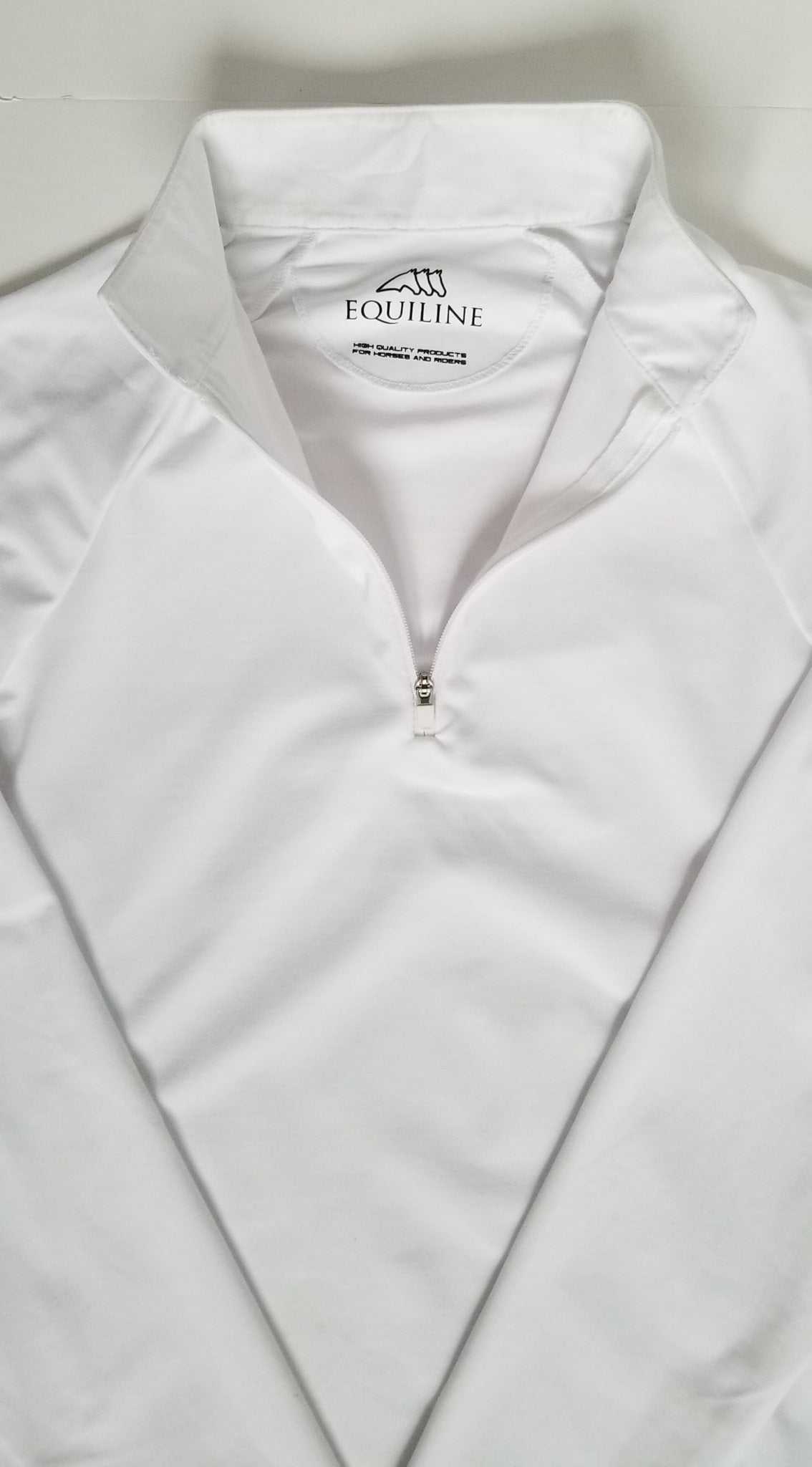 Equiline Camirac Long Sleeve Show Shirt - White - Women's Small