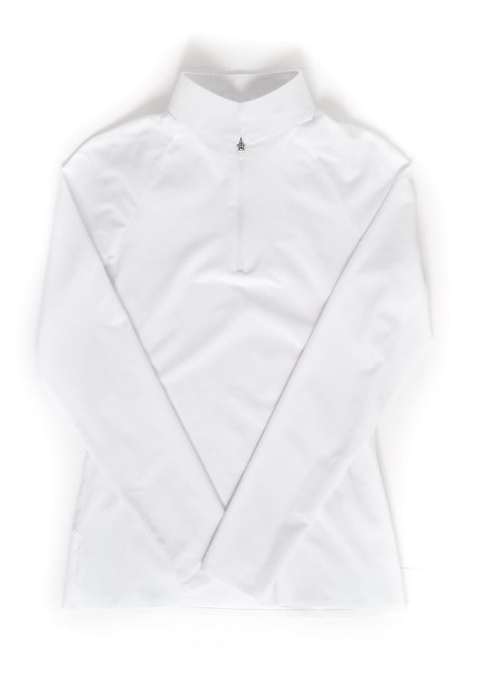 Equiline Camirac Long Sleeve Show Shirt - White - Women's Small