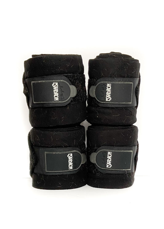 Eskadron Fleece Polo Wraps - Black - Horse