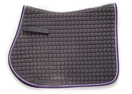 Eskadron Cotton All Purpose Jumper Pad - Grey w/ Purple Trim - Regular