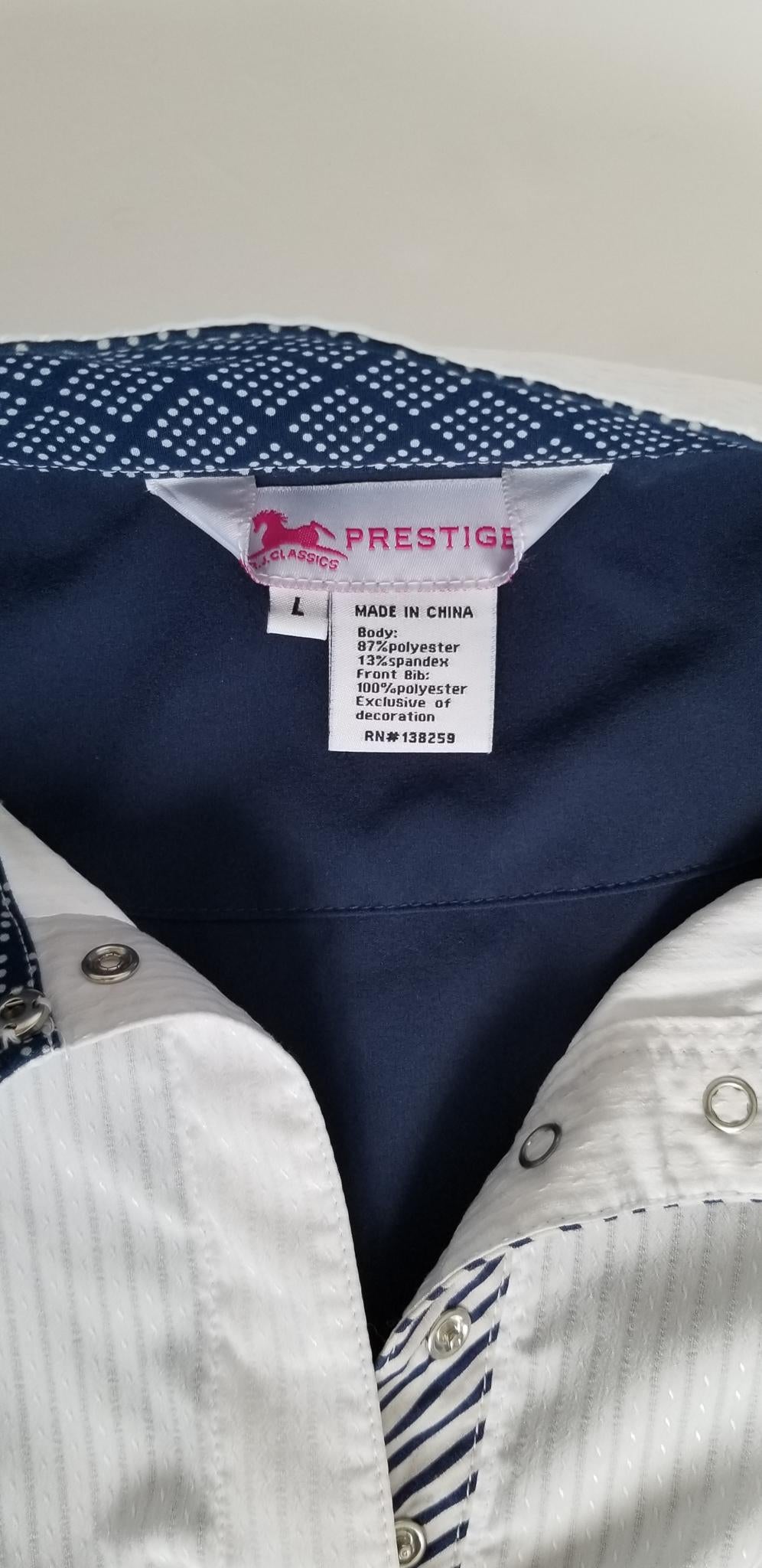 RJ Classics Prestige Collection Show Shirt - Navy - Large