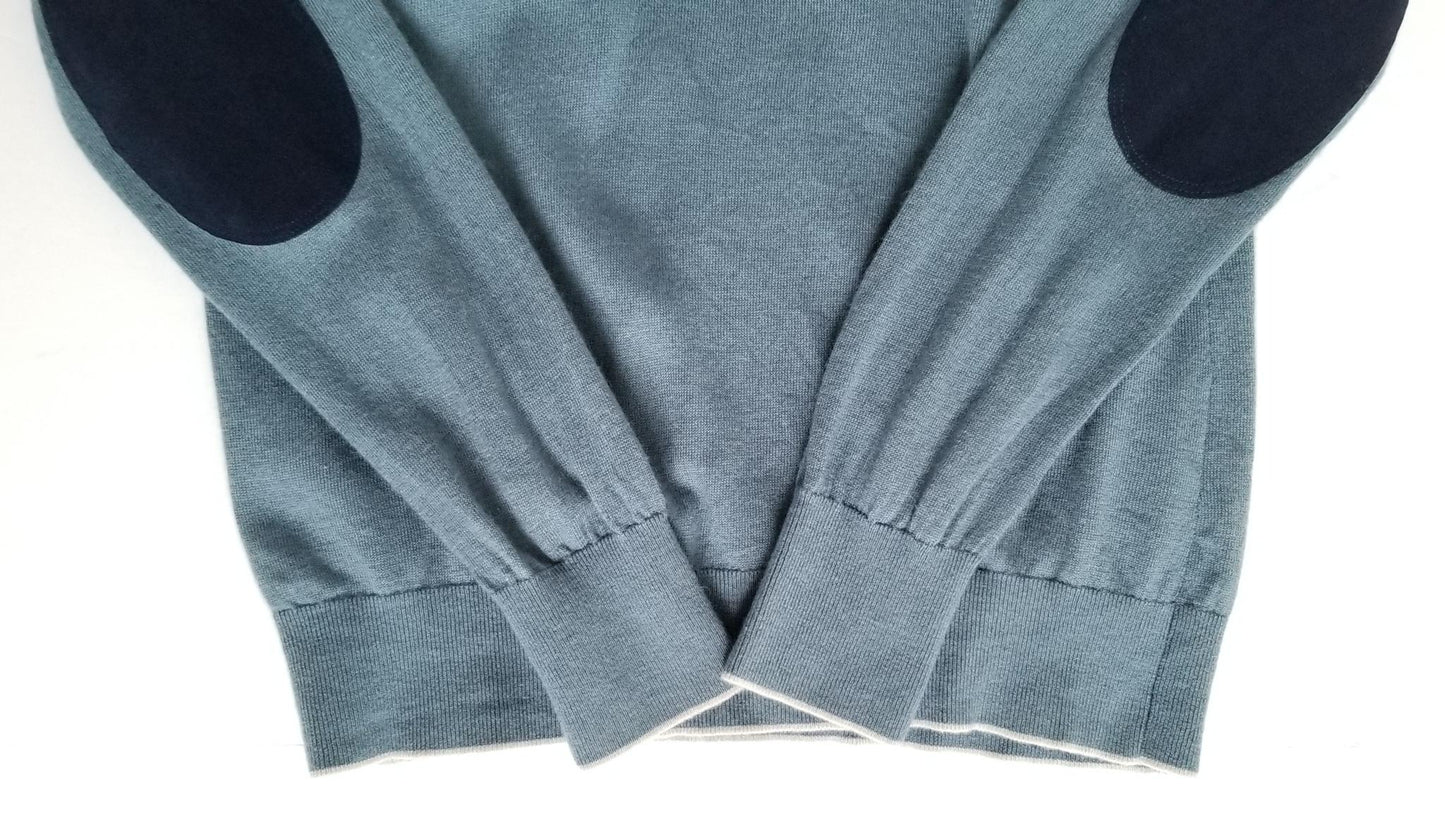 Essex Classics Trey Quarter-Zip Sweater - Blue - Medium
