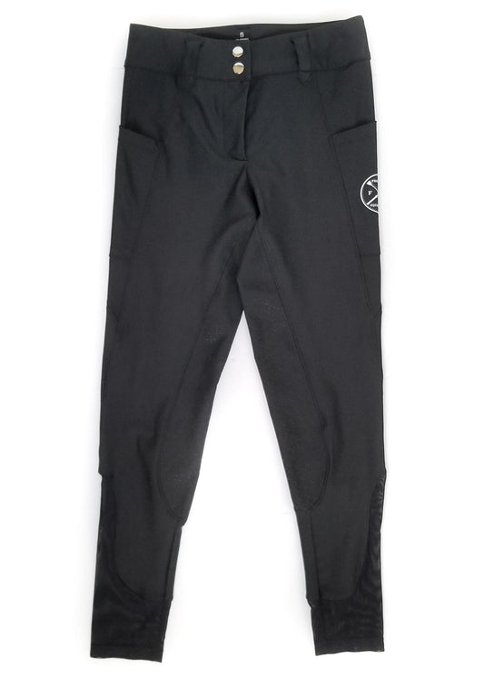 Free Ride Equestrian Lux Pro Breeches - Black - Small (26/27)