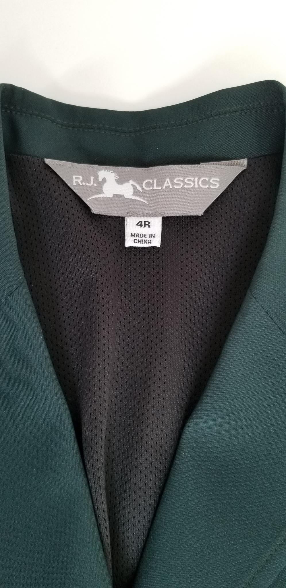 RJ Classics Nora Grey Label Show Jacket - Hunter Green - 4R