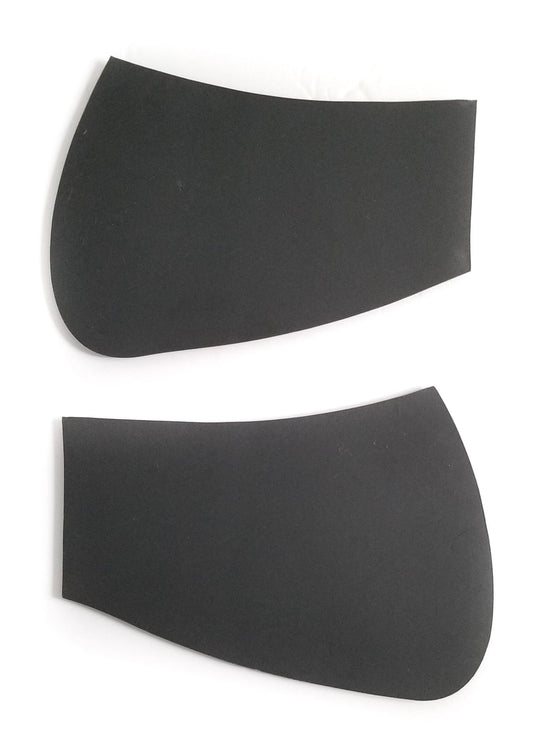 Half Pad Inserts (Front) - Black - 1cm