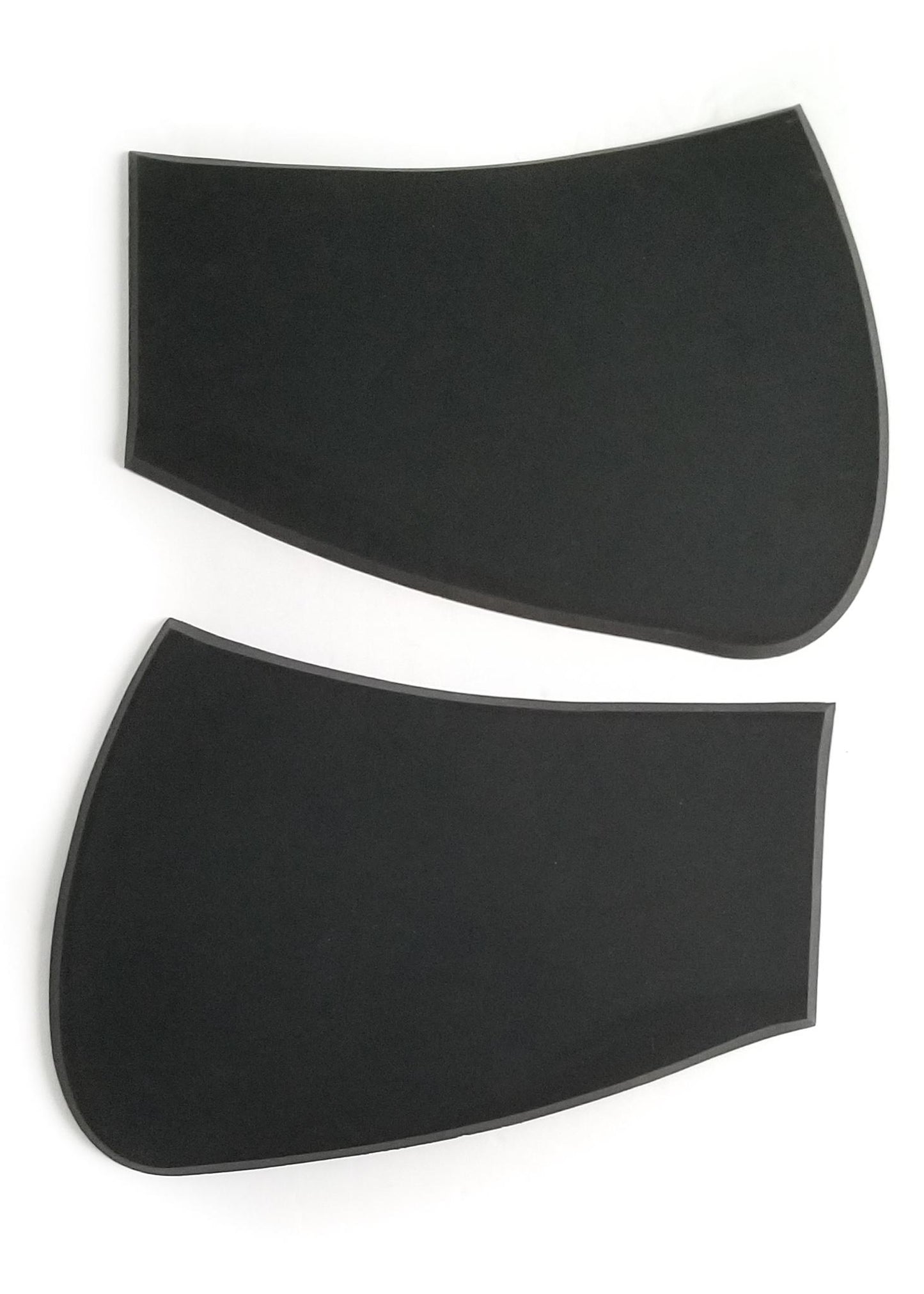Half Pad Inserts (Front) - Black - 1cm